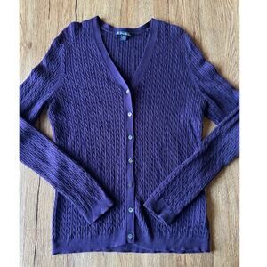 Brooks Brothers Cashmere & Silk Blend Cardigan Sweater Size M